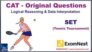 LRDI - CAT Original Questions | Tennis Tournament |  Before Year 2009 | Previous Year Paper