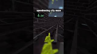 Speedrunning  the maze in city #vr #gorillatag #gorillatagvr