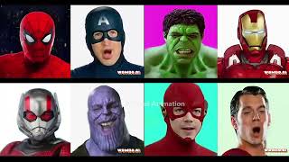 Captain America & Iron Man & Hulk & Thanos & Ant-Man & Spider Man & Superman-Numa Numa kulikitaka ti