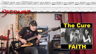 The Cure - Faith - Bass Cover with Tabs in 4K