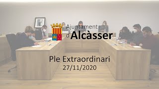 PLE EXTRAORDINARI 27/11/2020