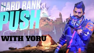 Nonstop Rank Push with Yoru Only ||  Valorant India Live