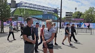 Marie-Luise Mai (Trainerin Helen Kevric) nach der Quali der Frauen bei den Olympischen Spielen.