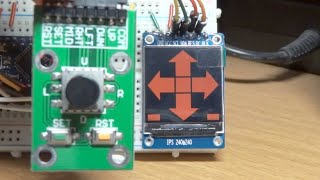 5-way navigation switch testing with Arduino and ST7789 display