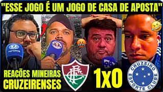 REAÇÕES DOS NARRADORES MINEIROS CRUZEIRENSES à DERROTA PARA O FLUMINENSE FLUMINENSE 1X0 CRUZEIRO