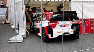 Rally Finland 2021 Service Park atmosphere 29.9. Toyota Ford and Hyundai