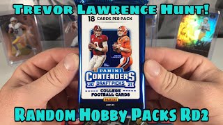 Random Football Hobby Packs Rd.2 (Searching for Trevor Lawrence)