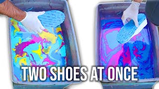 HYDRO DIPPING 4 SHOES AT ONCE!!