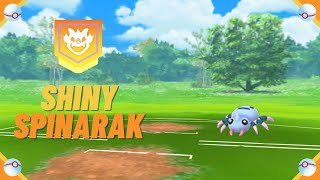 A Wild ✨ Shiny Spinarak ✨ Appeared! [Pokemon GO] #shorts