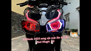 AirBlade 2020 tâm huyết của khách hàng nâng cấp bi cầu Red Magic 1.0 tại Shop Khanh Đèn Xe !!