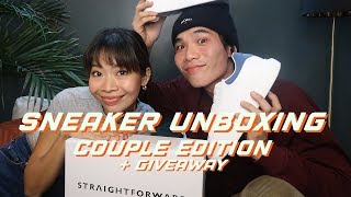 FIRST COUPLE UNBOXING + SNEAKER GIVEAWAY