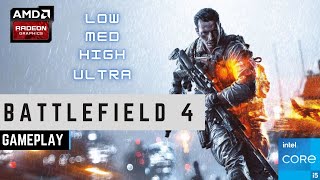 Battlefield 4 Gameplay | R9 270 2GB | i5 11400F | 8GB | All Settings