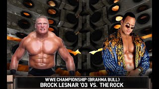 WWE 2K23 | Brock Lesnar vs The Rock Championship ( Brahma Bull ) | RAW