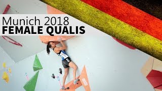 Female Qualifiers | 2018 Munich Bouldering World Cup