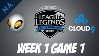 Dignitas vs Cloud9 | Game 1 | HIGHLIGHTS | NA LCS Spring Split 2017