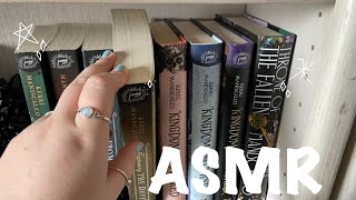 ASMR bookshelf tapping | lofi, camera & build up tapping, book sounds ❃