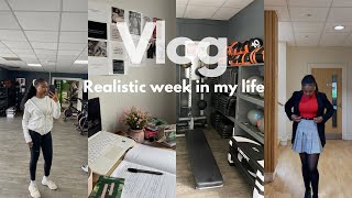 VLOG  | Realistic week in my life: study sessions , gym , i’m overwhelmed & more