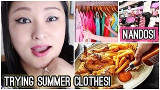 COME SHOP WITH ME IN PEACOCKS | Trying Summer Clothes | Nandos for Lunch | Taste Test! - Vlog #120