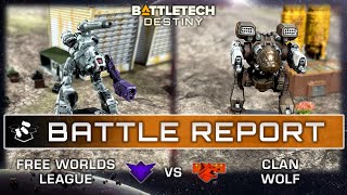 Free Worlds League vs Clan Wolf - Part 2 | Battletech Destiny Battle Report | Narrative Strike Ops