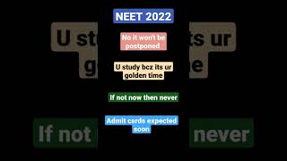 NEET 2022 latest news today.... not postponed #neet #mbbs #neet2022counselling #ntaneet #nta