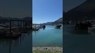 Seward, Alaska.  Cruise ships dock here - cruisers travel by train or tour bus to/from Anchorage