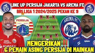 MENGERIKAN‼️LINE UP PERSIJA JAKARTA VS AREMA FC - BERITA PERSIJA - KABAR PERSIJA - PERSIJA JAKARTA