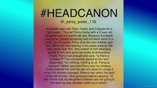 Percy Jackson Headcanons part 1