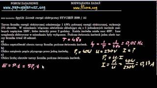 fpy121 - Licznik energii elektrycznej - STYCZEŃ 2009 / A1 - Zadanie z fizyki - filoma.org