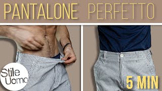 Stringere un PANTALONE a CASA in 5 min | Stile Uomo