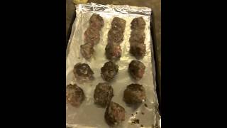 Making italians meatballs part 2