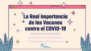 NY Vaccine Literacy Campaign - La real importancia sobre las vacunas del COVID-19