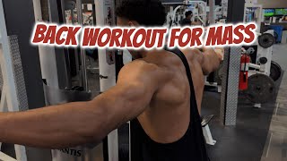 Mass Building Full Back Workout