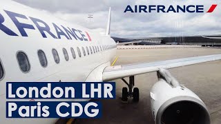 Air France London Heathrow to Paris CDG A320 Economy