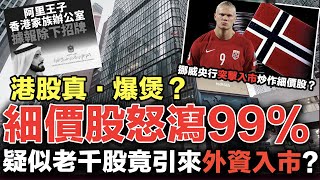 港股真·爆煲？細價股怒瀉99%，竟引來挪威央行出手入市？｜ 香港只剩下坑殺散戶疑似老千股，才能吸引雄厚外資？