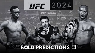 Bold Predictions for 2024 Isreal Adesanya, Kamaru Usman, Dricus Duplesis, Igeu Kabesa, Mark Hulme,