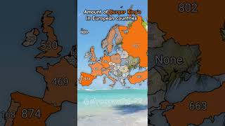 Amount of Burger King's in European countries #shorts #like #subscribe #mapping #geography #europe