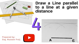 Draw a Line parallel to a line at a given distance