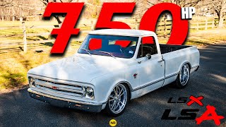 1968 Chevrolet C10 Short Bed 750HP LSA Supercharged LSX Pro-Touring Restomod: FOR SALE 18005627815