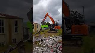 Demolishing an old Gas Station! #shorts