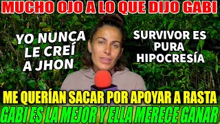 🔴Ya estamos CON GABI EN VIVO | Rompe el silencio de su salida en #survivor  #survivormexico