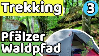 Trekking Pfälzer Waldpfad Tag 3 | Gesamtstrecke | Pfälzerwald | Pfalz | Wildcampen im Wald