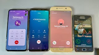 Incoming Call Samsung Galaxy S10e + Samsung Galaxy S9 + Galaxy Samsung A7 + Samsung S2