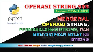 Python : Operasi String dan Embeded Value in String