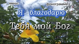 Я благодарю Тебя мой Бог. минус/фонограмма #фонограмма #минус