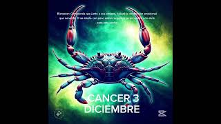 🌲 CANCER 3 DE DICIEMBRE #horoscopo #leydesignos #signoszodicales #aspectosastrologicos