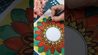 Easy Way To Draw Mandala #shorts #trending #art #painting #asmr #satisfying #mandala #new #latest