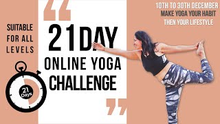 The 21 Day Yoga Challenge 🧘 Are you ready to create a new Habit?