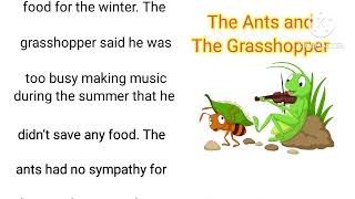 English story with Hindi explanation||the ant and the grasshopper||moral story||Study S.R.ll