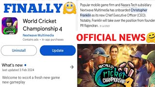 Big news WCC4 Coming in 2024 🥳 | WCC4 New Cricket game Android & iOS - World Cricket Championship 4🥰