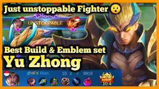 Yu Zhong Mobile Legends | YuZhong Best build |  Gameplay Season 18, 2020 | Meta Fighter MLBB